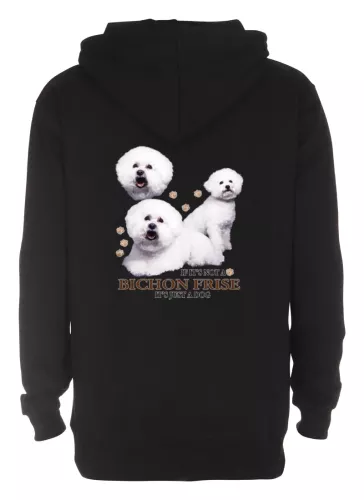 Luvtröja med Bichon Frisé