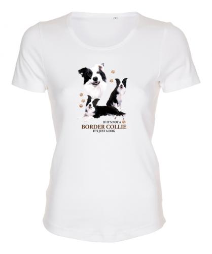 Figursydd t-shirt med Border Collie