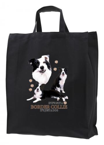 Tygkasse med Border Collie