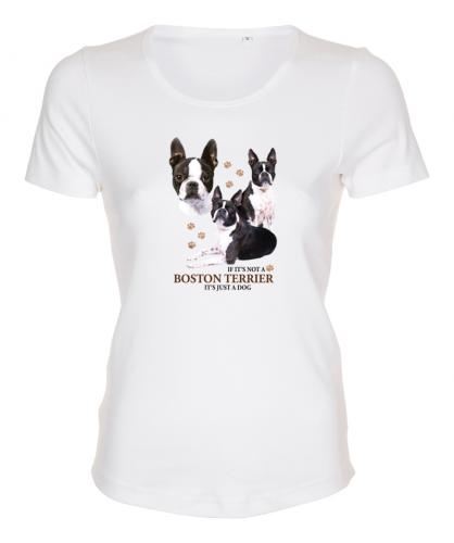 Figursydd t-shirt med Bostonterrier