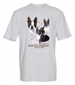 T-shirt med Bostonterrier