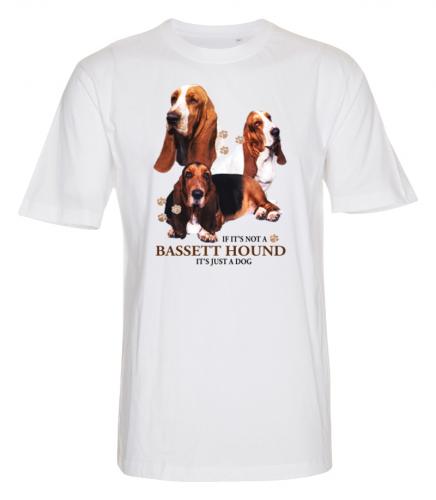 T-shirt med Basset Hound