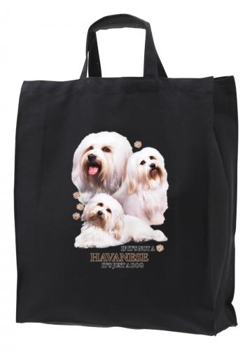 Tygkasse med Bichon Havanais