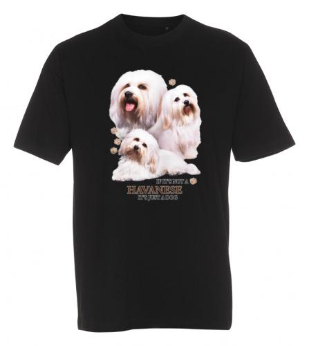 T-shirt med Bichon Havanais