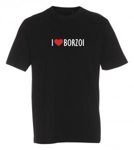 T-shirt "I Love" Borzoi