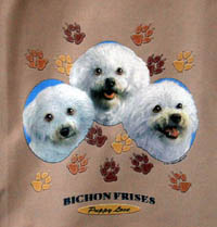 T-shirt i barnstorlek med Bichon Frisé