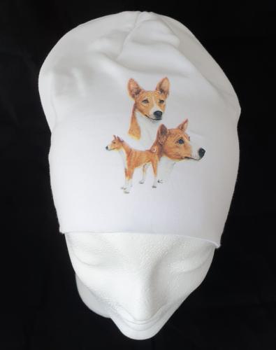 Mössa med Basenji