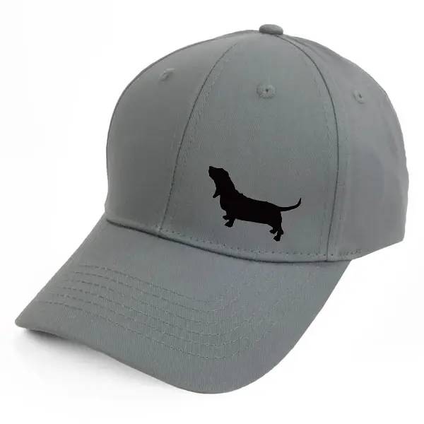 Keps med en Basset Hound