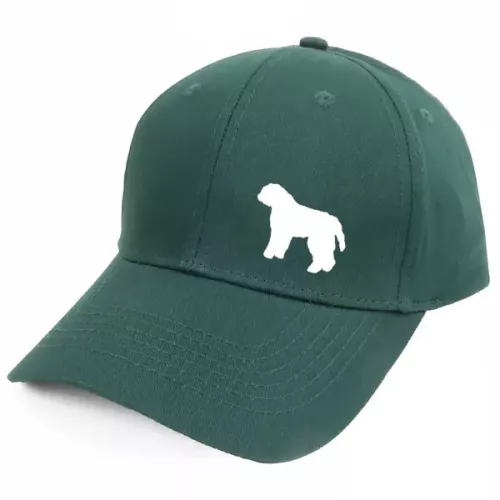 Keps med en Bouvier des Flandres