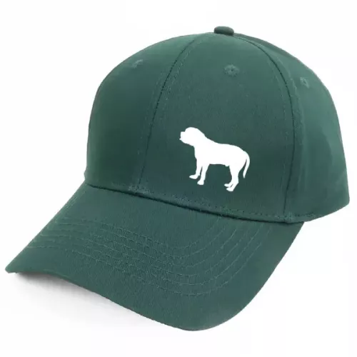 Keps med en Bullmastiff