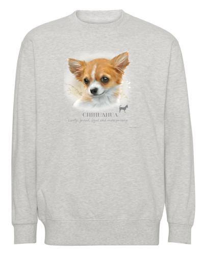 Collegetröja med Chihuahua