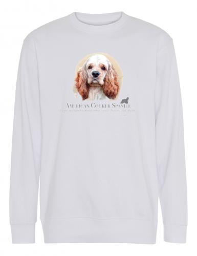 Collegetröja med  Amerikansk Cocker Spaniel
