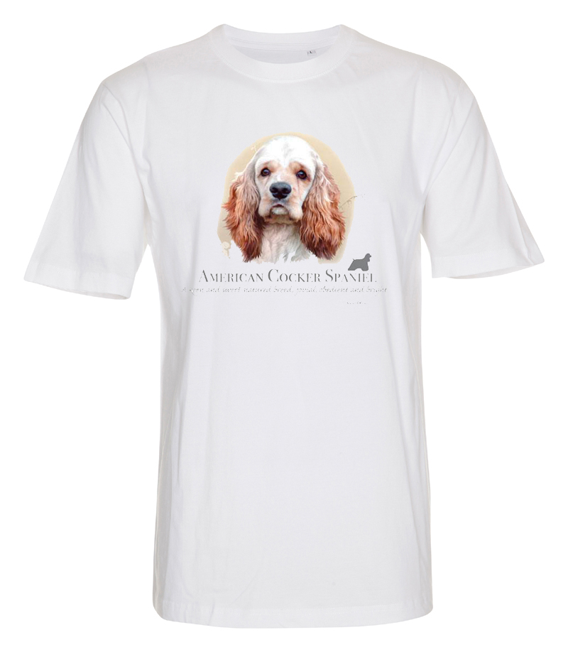 T-shirt med Amerikansk Cocker Spaniel