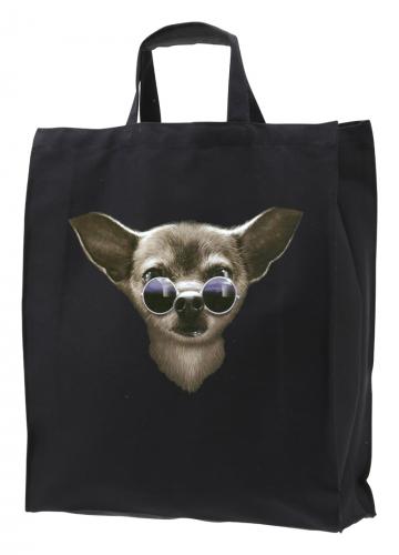 Tygkasse med Chihuahua