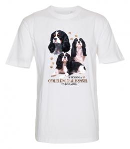 T-shirt med Cavalier King Charles Spaniel