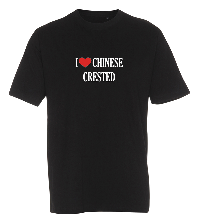 T-shirt "I Love" Chinese Crested
