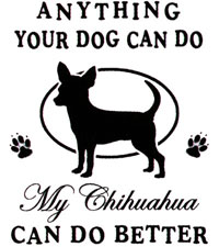 T-shirt med Chihuahua