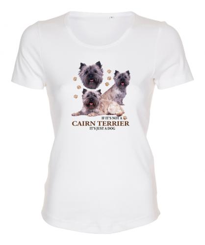 Figursydd t-shirt med Cairnterrier