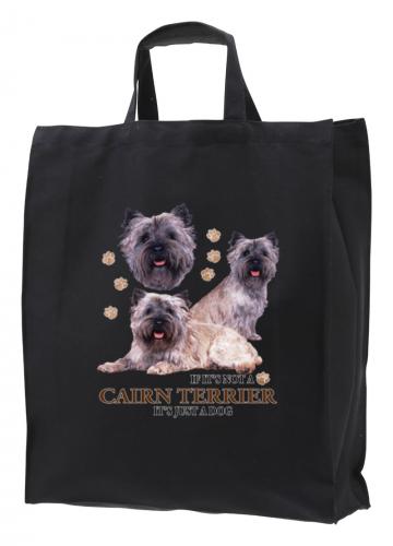 Tygkasse med Cairnterrier