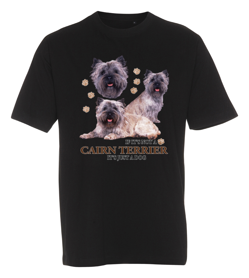 T-shirt med Cairnterrier