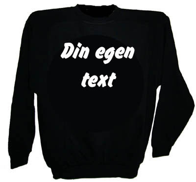 Collegetröja med egen text stil 1