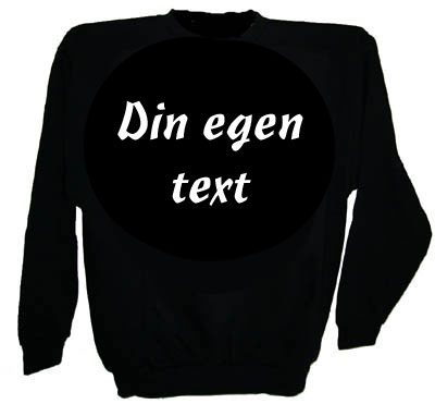 Collegetröja med egen text stil 3