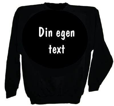 Collegetröja med egen text stil 4