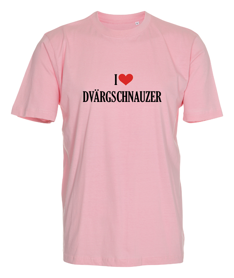 T-shirt "I Love" Dvärgschnauzer