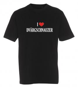 T-shirt "I Love" Dvärgschnauzer