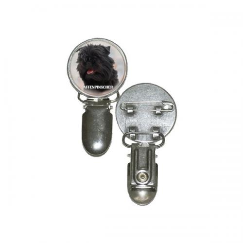 Nummerlappshållare med Affenpinscher