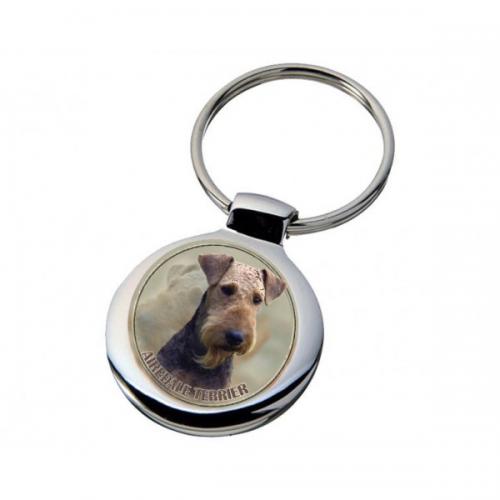Nyckelring med Airdaleterrier