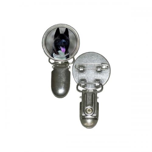 Nummerlappshållare med American Akita