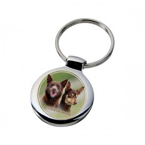 Nyckelring med Australian Kelpie