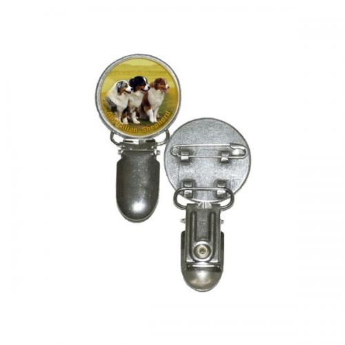 Nummerlappshållare med Australian Shepherd