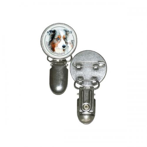 Nummerlappshållare med Australian Shepherd