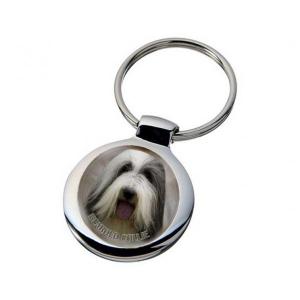 Nyckelring med Bearded Collie