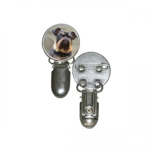 Nummerlappshållare med Griffon Belge