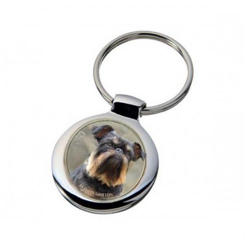 Nyckelring med Griffon Belge
