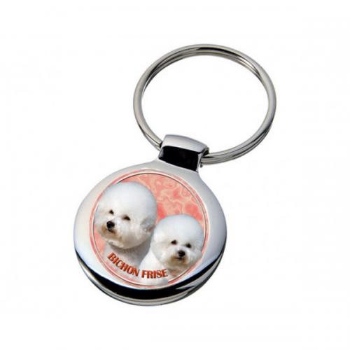Nyckelring med Bichon Frisé