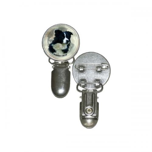 Nummerlappshållare med Border Collie