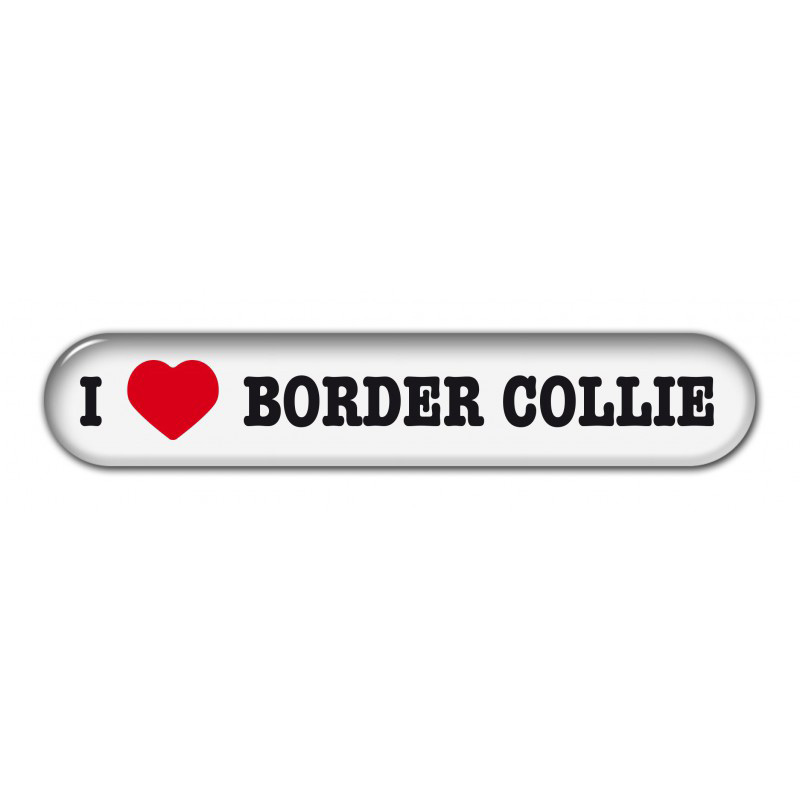 Dekal " I Love" Border Collie