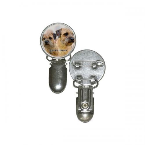 Nummerlappshållare med Borderterrier