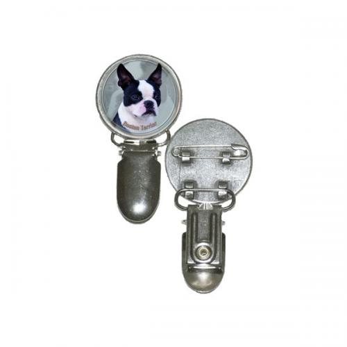 Nummerlappshållare med Bostonterrier
