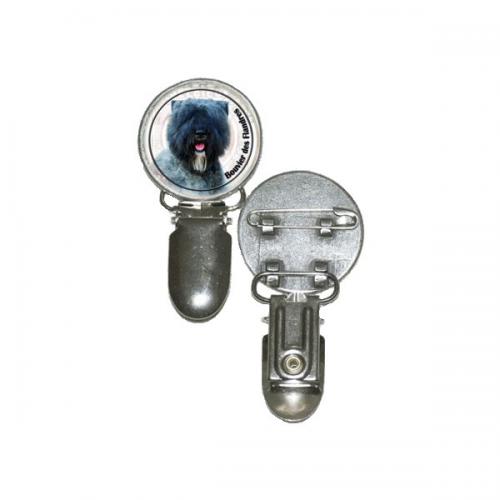 Nummerlappshållare med Bouvier des Flandres