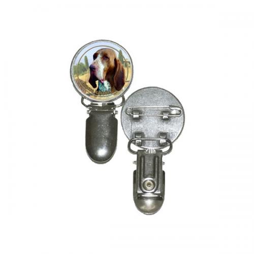 Nummerlappshållare med Bracco Italiano