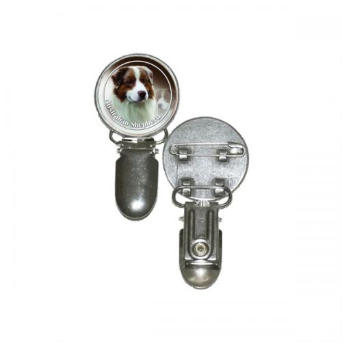 Nummerlappshållare med Australian Shepherd