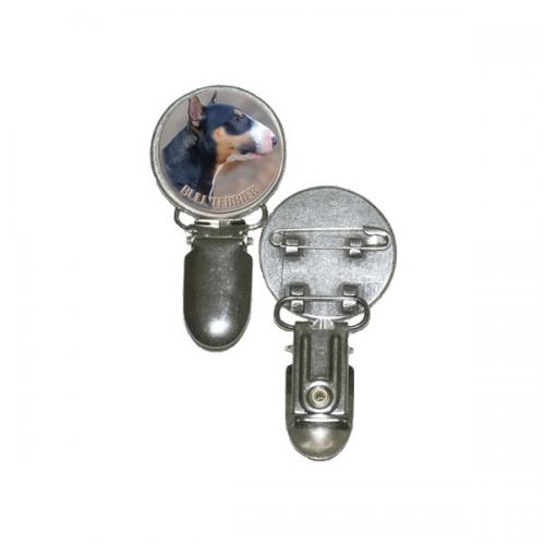 Nummerlappshållare med Bullterrier