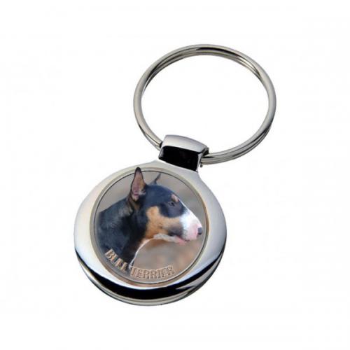 Nyckelring med Bullterrier
