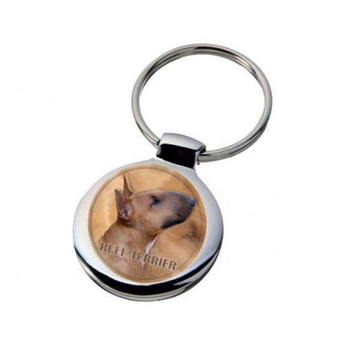 Nyckelring med Bullterrier