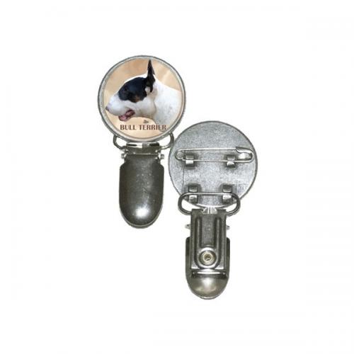 Nummerlappshållare med Bullterrier